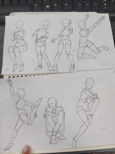 练习 图源xhs:速写超人寸寸