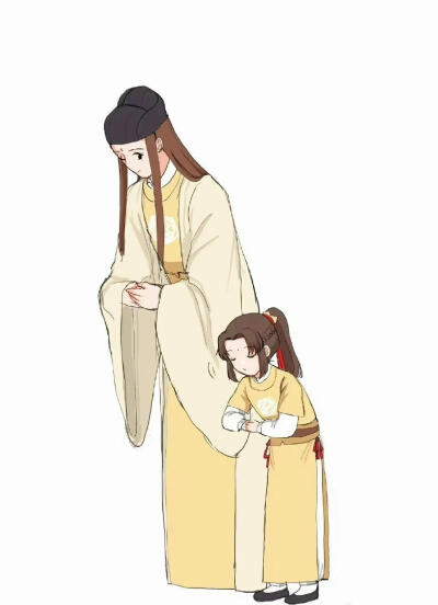 一个教他有礼 一个教他傲气