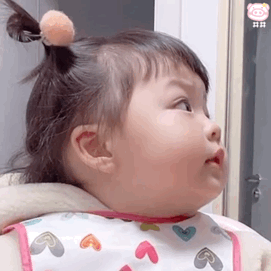 萌娃丸子妹表情包动图可爱的表情包