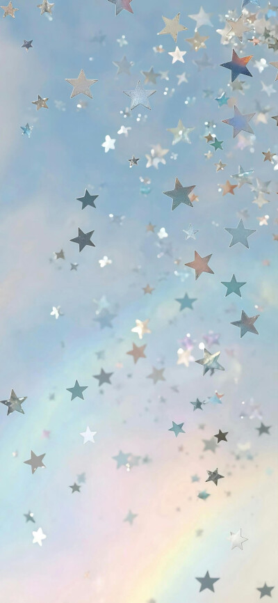 蓝色系 星星 绘画 壁纸 背景 