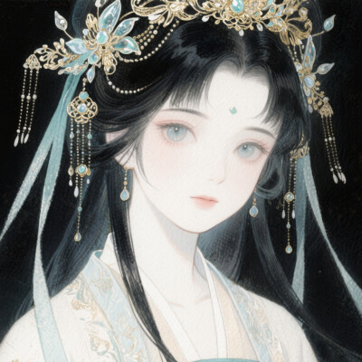 动漫古风女头（al）
图源豆包
