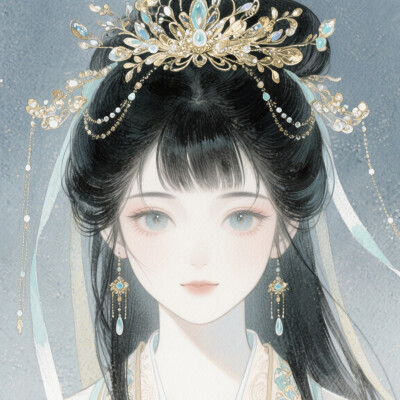 动漫古风女头（al）
图源豆包