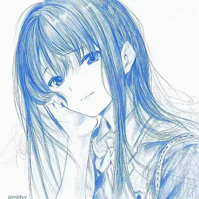 蓝色系头像