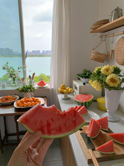 夏日背景图 西瓜背景图