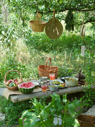 夏日背景图 西瓜背景图