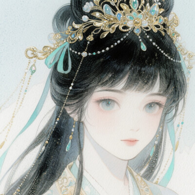 动漫古风女头（al）
图源豆包