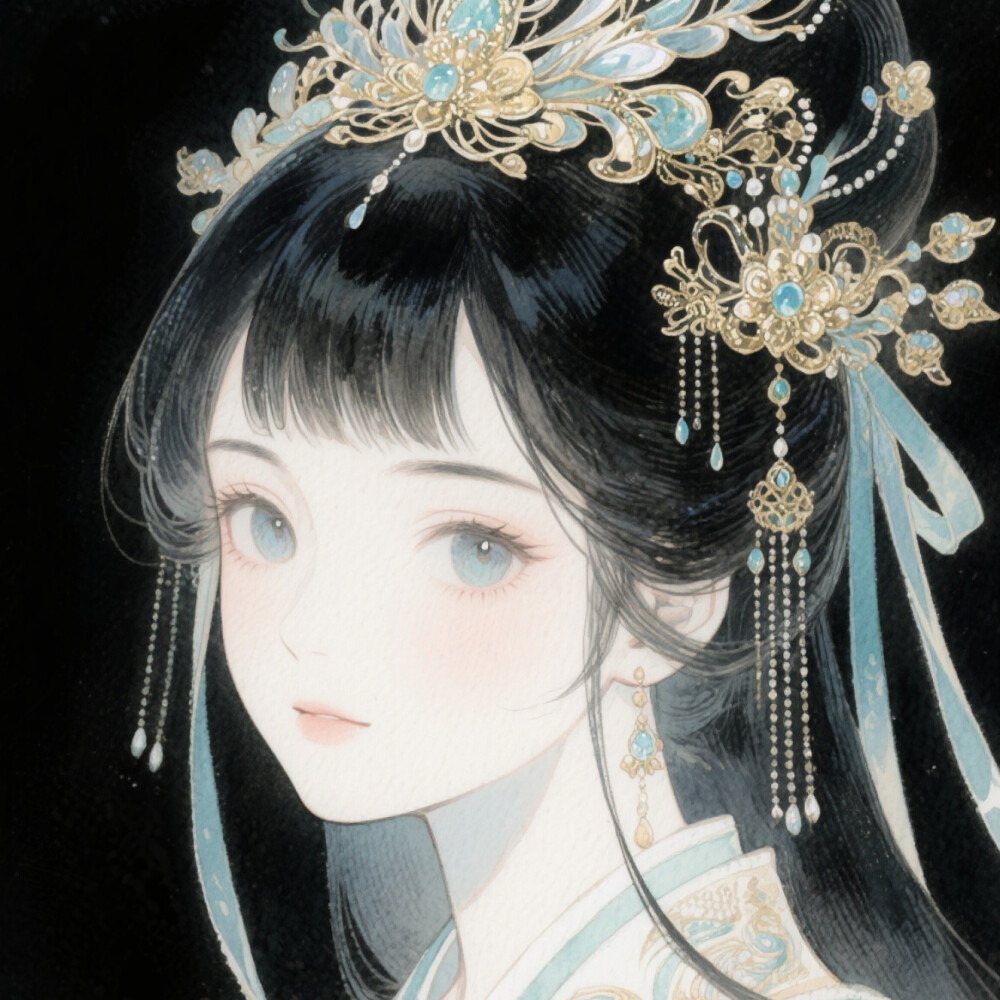动漫古风女头（al）
图源豆包