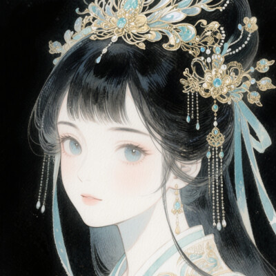 动漫古风女头（al）
图源豆包