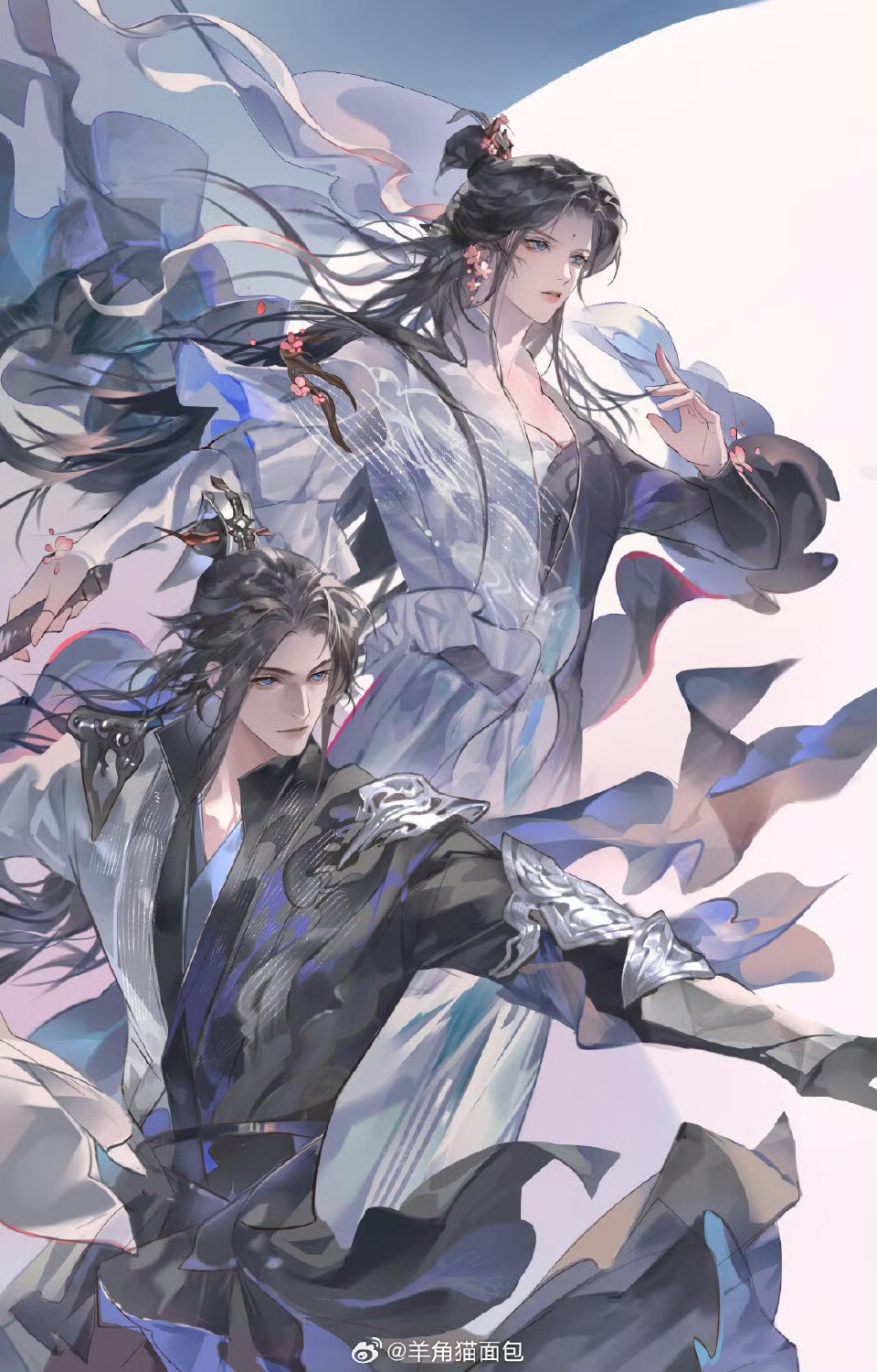 插画精选｜画师：羊角猫面包
#纯阳#