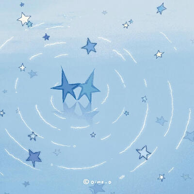 blue
图源：Blue：d
#治愈系插画分享#
