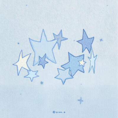 blue
图源：Blue：d
#治愈系插画分享#