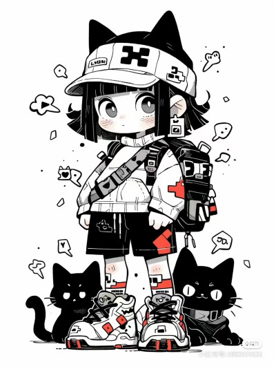黑白人物