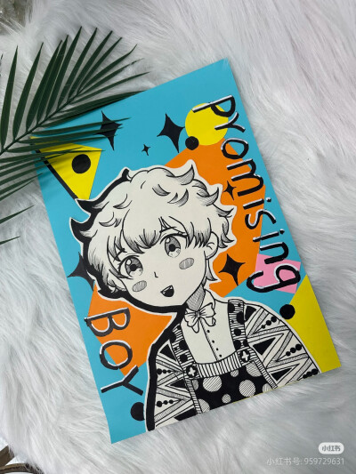 黑白线描人物
