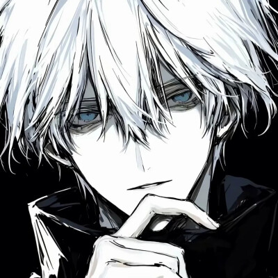 精品 动漫 男头 女头 死亡笔记 弥海砂 五条悟 亚文化 黑白