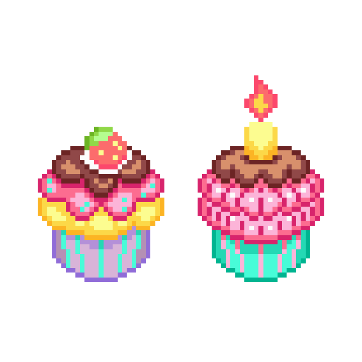 像素美食贴纸素材