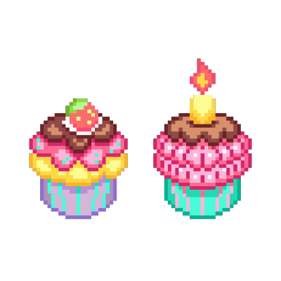 像素美食贴纸素材