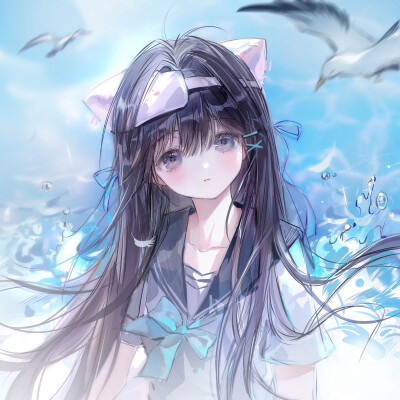 原创圈画师亚麻的摸鱼女头