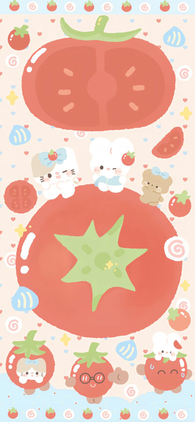 一期可爱食物壁纸/
画师：蕉蕉
#插画壁纸#