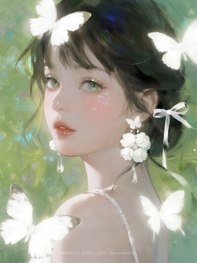AI 少女插画
