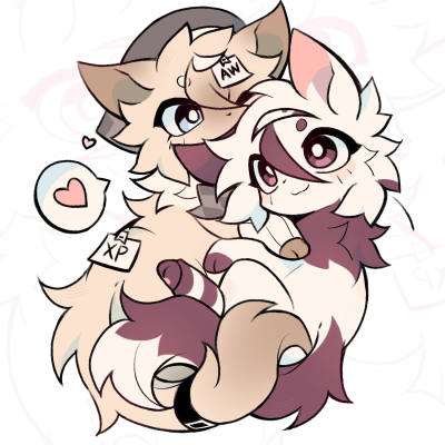 
是昨天画的粉福免费模板
自己也改了一个（群聊里可以免费拿——
来源：哔哩哔哩
作者：晴夜