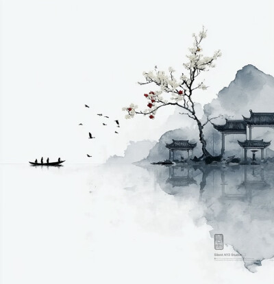 蓝色系意境壁纸