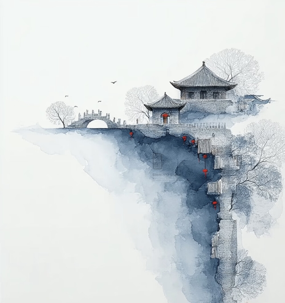 蓝色系意境壁纸