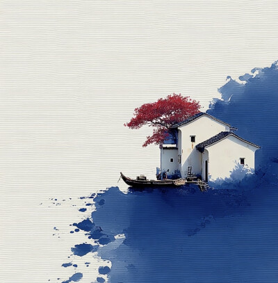 蓝色系意境壁纸