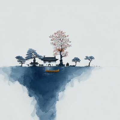 蓝色系意境壁纸