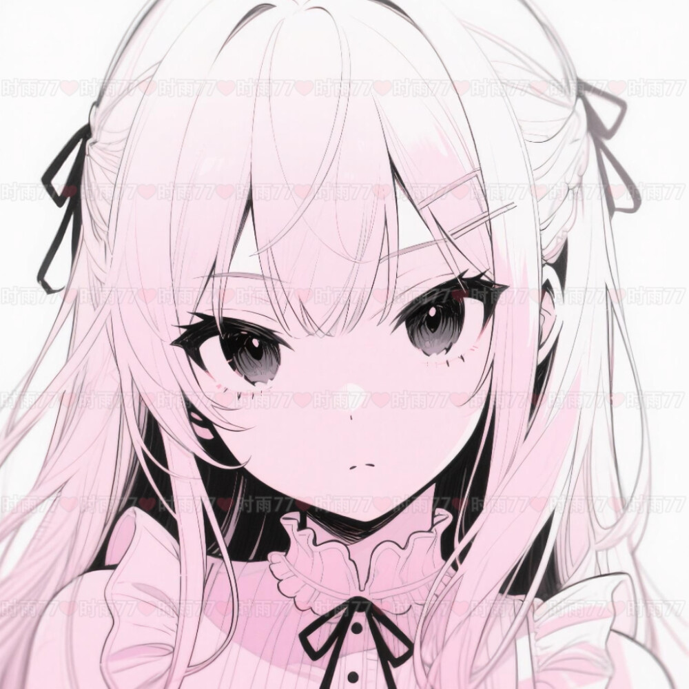 超可爱粉色系动漫女头~
