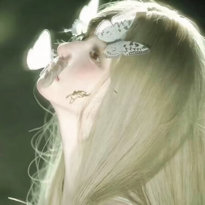 绿 绿色系 小清新 女头 风景