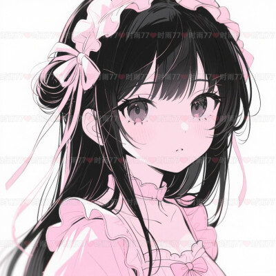 超可爱粉色系动漫女头~