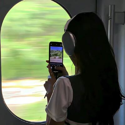 绿 绿色系 小清新 女头 风景