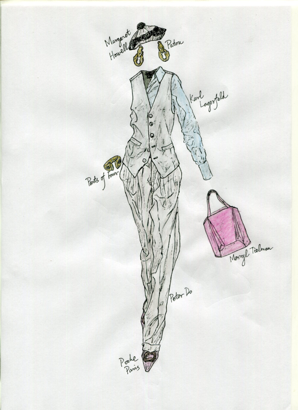 2025年春夏款。精致不对称。