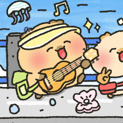 可爱双人头像
图源：稳稳鼠winwin
#插画情头#