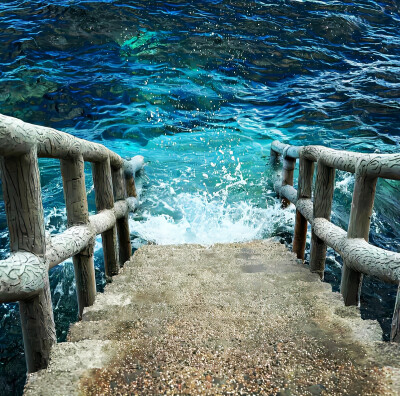 海的背景图 蓝色系背景图