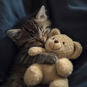 晚安小猫
#萌宠头像#