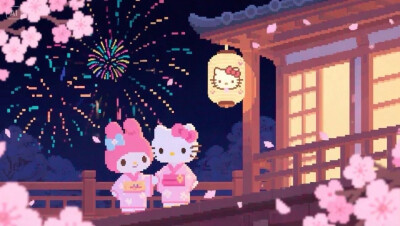 可爱像素平板壁纸