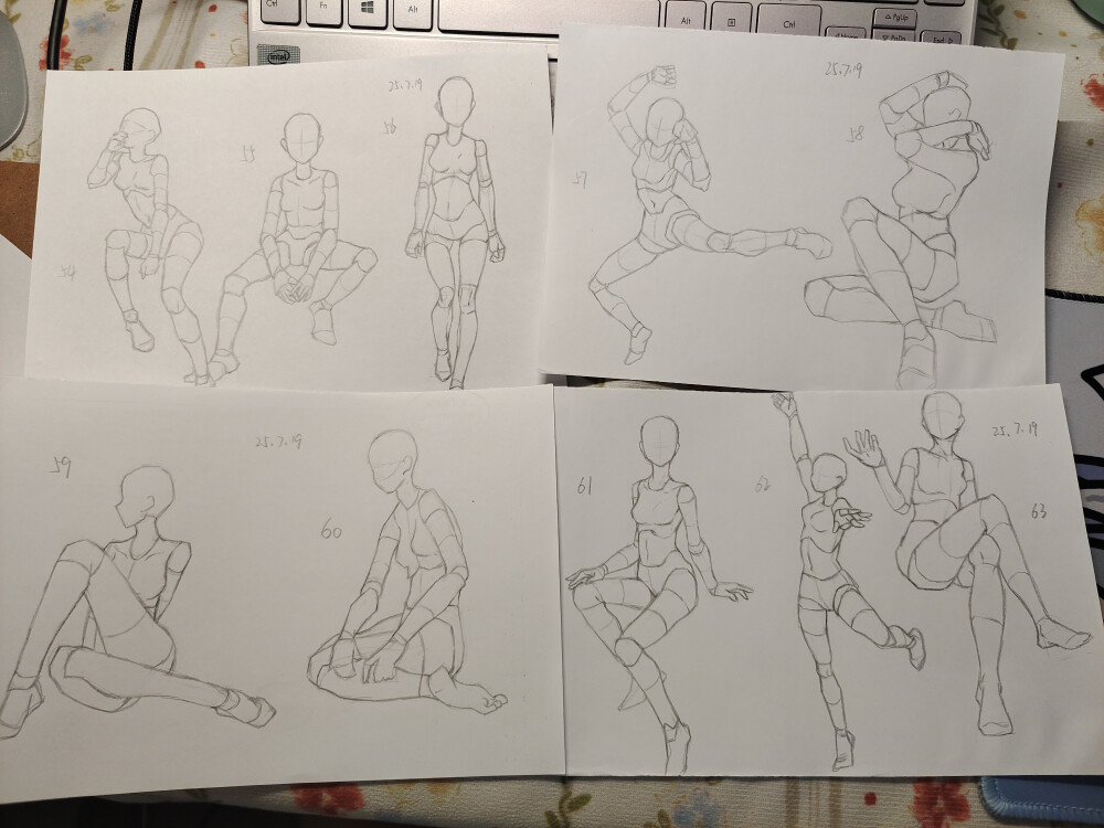 练习 图源xhs:速写超人寸寸