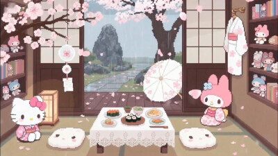 可爱像素平板壁纸