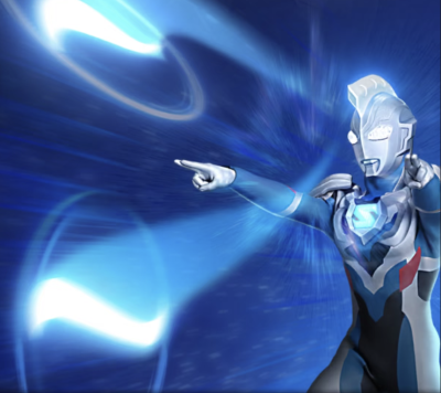 泽塔奥特曼，泽塔头镖攻击。(侵权删)