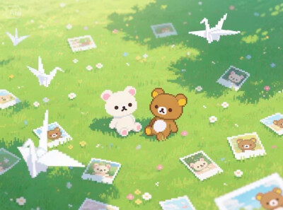 可爱像素平板壁纸