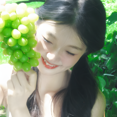 绿色系清新女头
