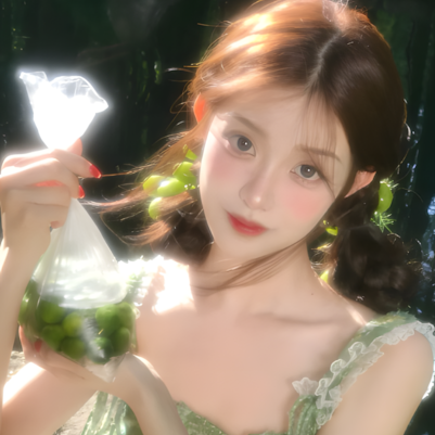 绿色系清新女头