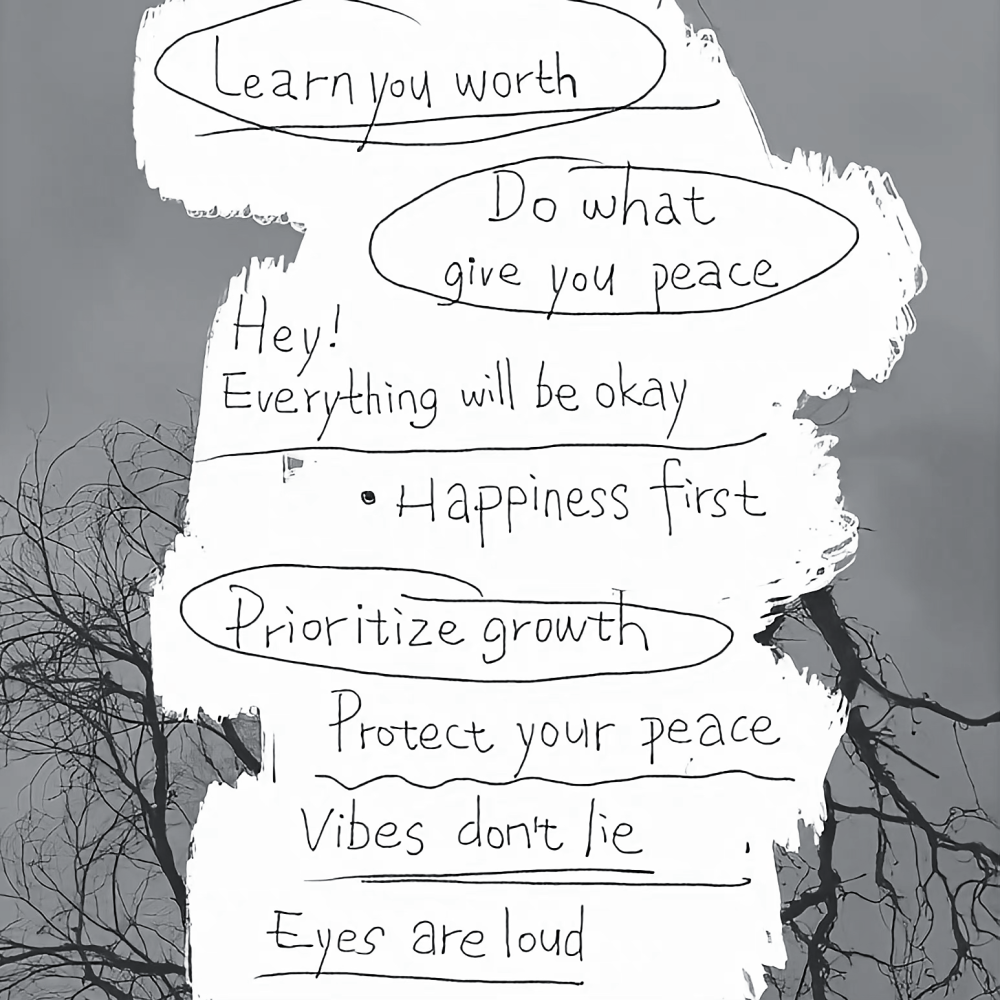 
玻璃窗下的晕染信笺