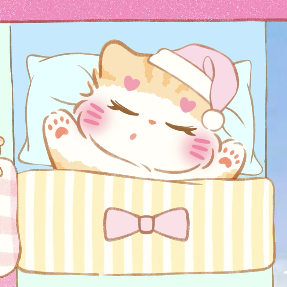 睡觉小猫头像