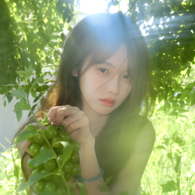 绿色系清新女头