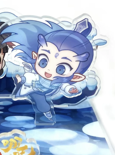 《哪吒之魔童闹海》东海龙王三太子 敖丙。《哪吒之魔童闹海》周边。(侵权删)