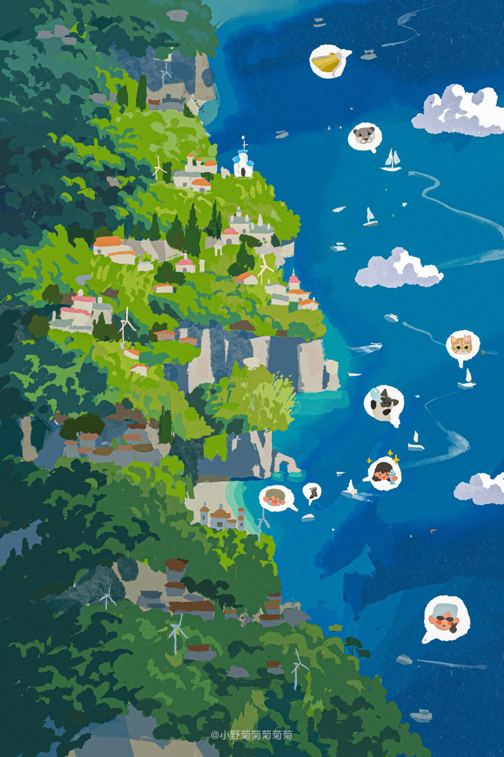 之前的一个小实验，现在找到一些方向了～决定重新开始，会先画一些主角家的农场，室内场景，出海钓鱼，采茶之类，可能会像个种地游戏一样？（先挖个大坑嘿嘿[干饭人] ​​​——@小野菊菊菊菊菊