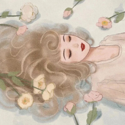 迪士尼公主手绘头像