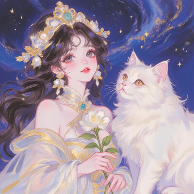 手绘女头像